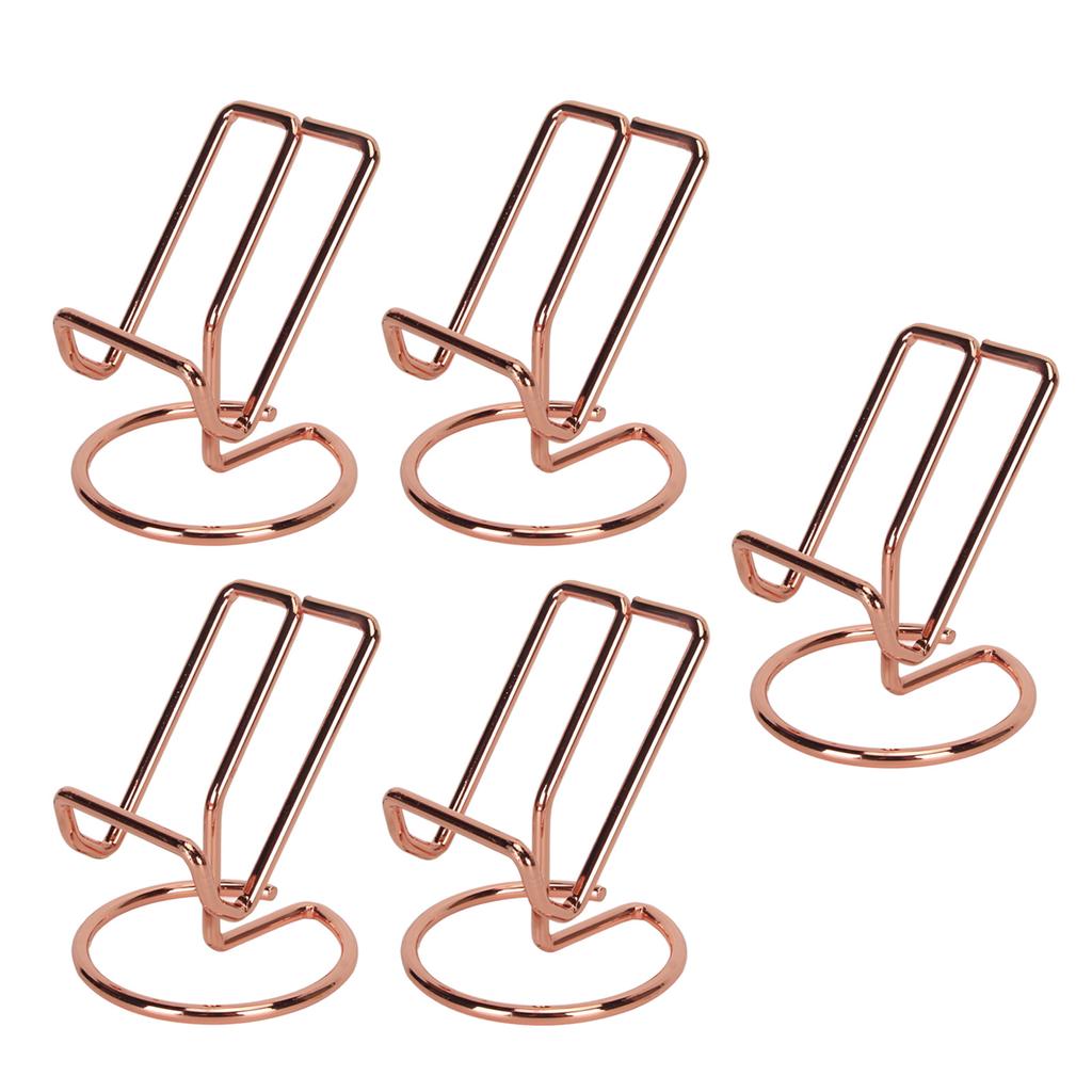 5PCS Cute Metal Cell Phone Stand Stable Ergonomic Perspective Portable Cell Phone Stand for Desk 