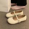 Französische Mary-Jane-Single-Schuhe zum Zweimal-Tragen, neue rutschfeste kleine Lederschuhe mit weicher Sohle und weichem Leder im Frühling