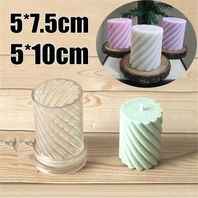 1 ADET Mum Kalıbı Plastik Spiral Şekil DIY El Sanatları Aracı Mum Kalıpları Yapımı İçin