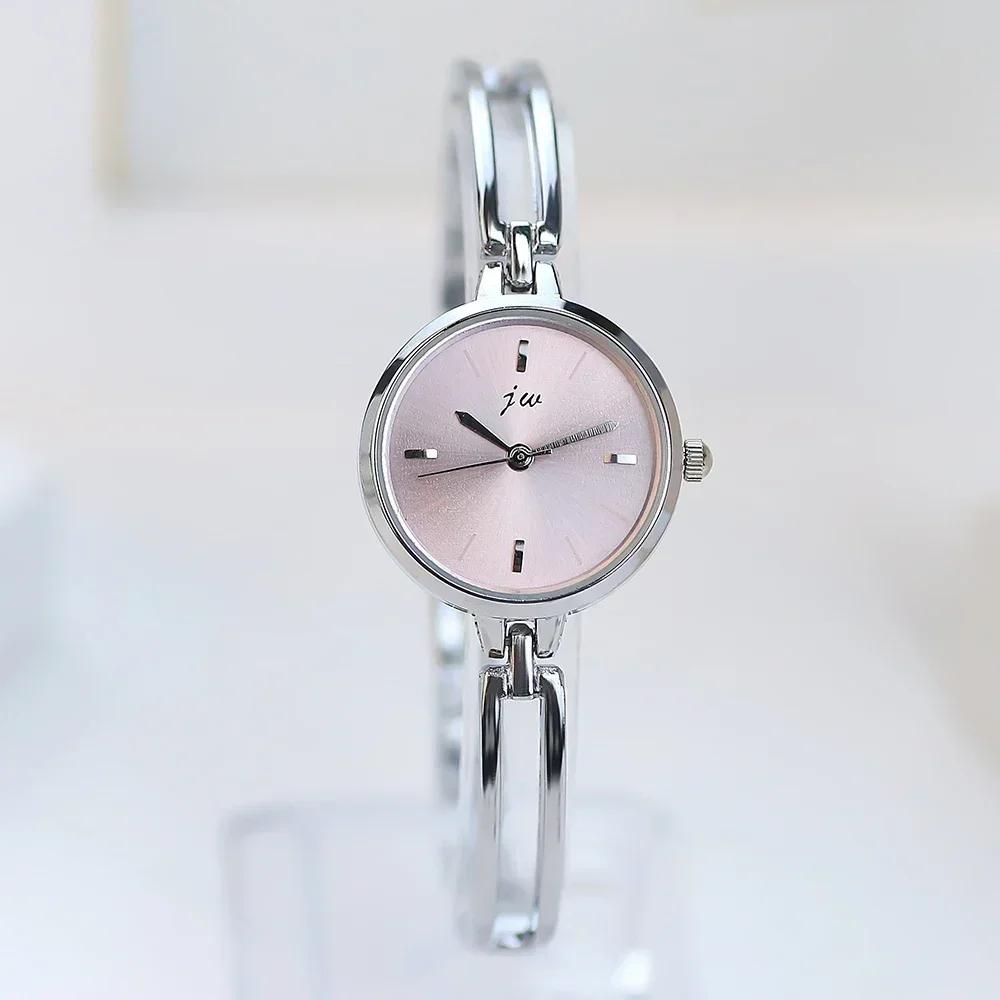 

Women s Watch Simple Round High Quality Steel Belt Bracelet Quartz Watches Female Fashion Wristwatches Clock Relogio Feminino срібні рожевого кольору