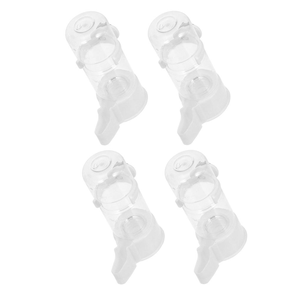 4Pcs Automatic Bird Water Dispenser Cage Feeder Parrot Water Bottle Drinker No Mess for Budgie Cockatiel Parakeet
