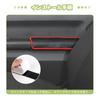 ANTC Rubber Door Pocket Interior Rubber Mats for Suzuki Jimny JB64 Easy Set Anti-Slip Mats, & JB74, Installation, Wear-Resistant, Red, 2-Piece