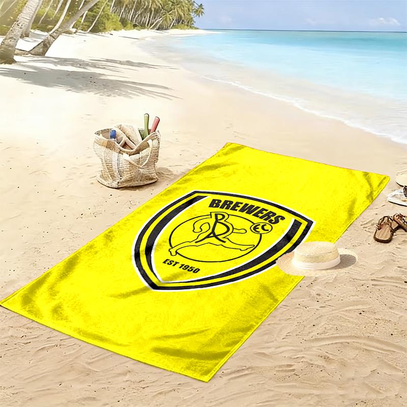 Burton Albion Fc Print Beach Towel Large Soft Quick Dry Towel For Beach Camping Swimming