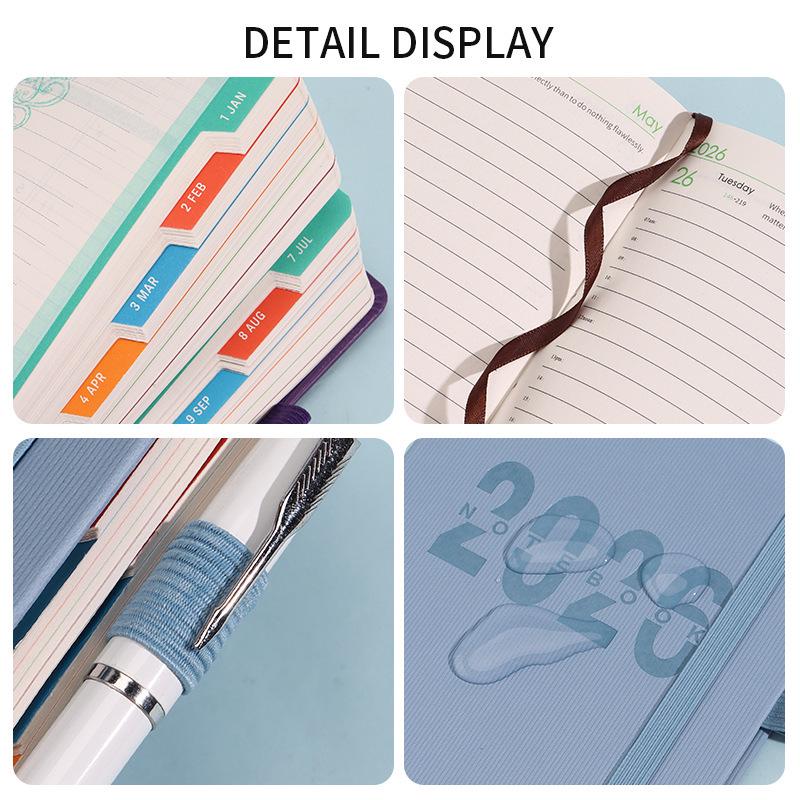 2026 Cross-Border Daily Planner: 365-Day Journal & Time Management Notebook