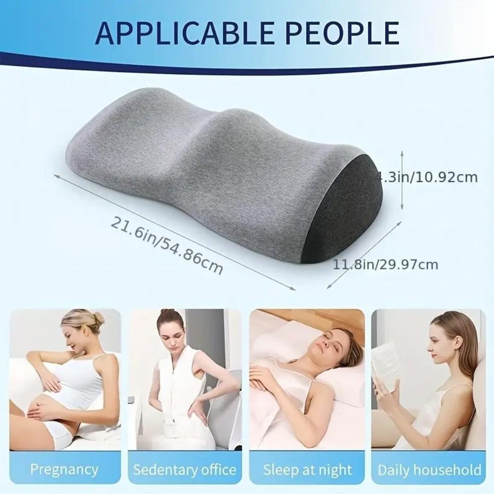 Four Seasons Wave Shape Leg Pillow Rebound Cotton Color Blocking Knee Pillow Comfortable Foot Rest Pillow Elderly People