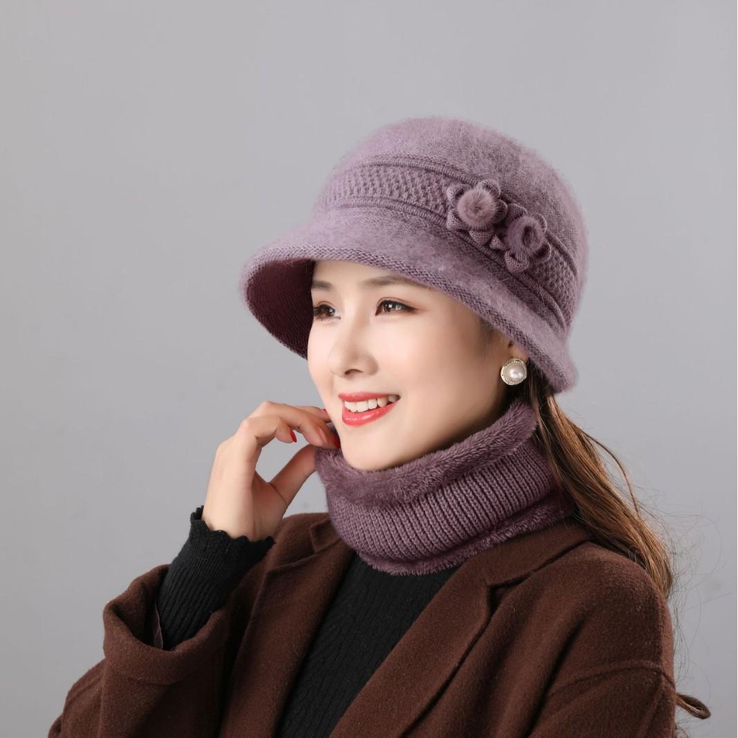 

Winter Man Grandma Adds Velvet Warm Wool Hat In Mother Hat Girl Grandma Old Man Cotton Hat Fen average size