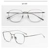 Pure Titanium Myopia Eyeglass Frames, Thin Metal Rim, Fashionable & Prescription-Compatible