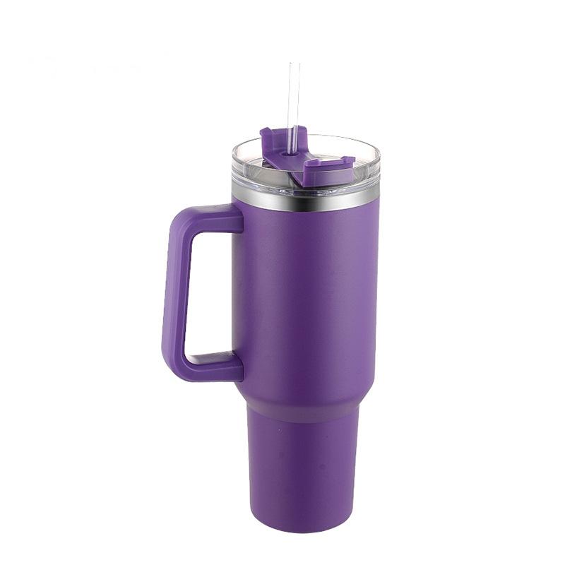 40oz Car Cup with Handle, Car Insulated Cup, Beer Cup, Large Capacity Vacuum Cup, Ice Cream Cup, Insulated Water Bottle