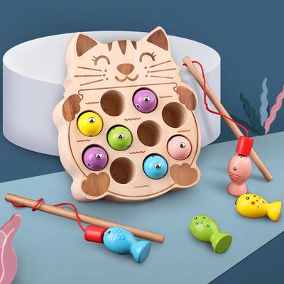 Magnetisches Angelspielzeug für Kleinkinder - Pädagogisches Go Fish Set für 1-3 Jährige