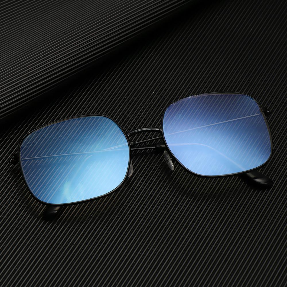 Protection Metal Frame Eyewear Anti Blue Light Glasses Oversized Eyeglasses Vintage Square Glasses