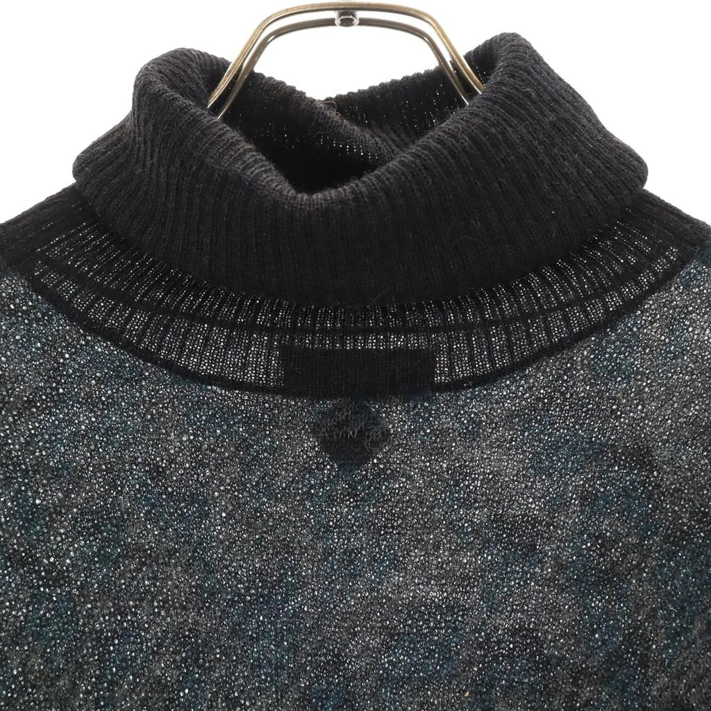 DIESEL alpaca Long sleeve Turtleneck knit one piece XS Black series Women Used