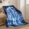 Glowing Bear In Mystical Night Scene Print Blanket Soft and Cozy Perfect for the Living Room Bed Sofa or a Nap,gift