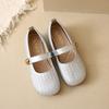 Fashion Mary Jane single shoes women's 2025 spring and autumn new versatile flat bottom shallow mouth single shoes Doudou shoes