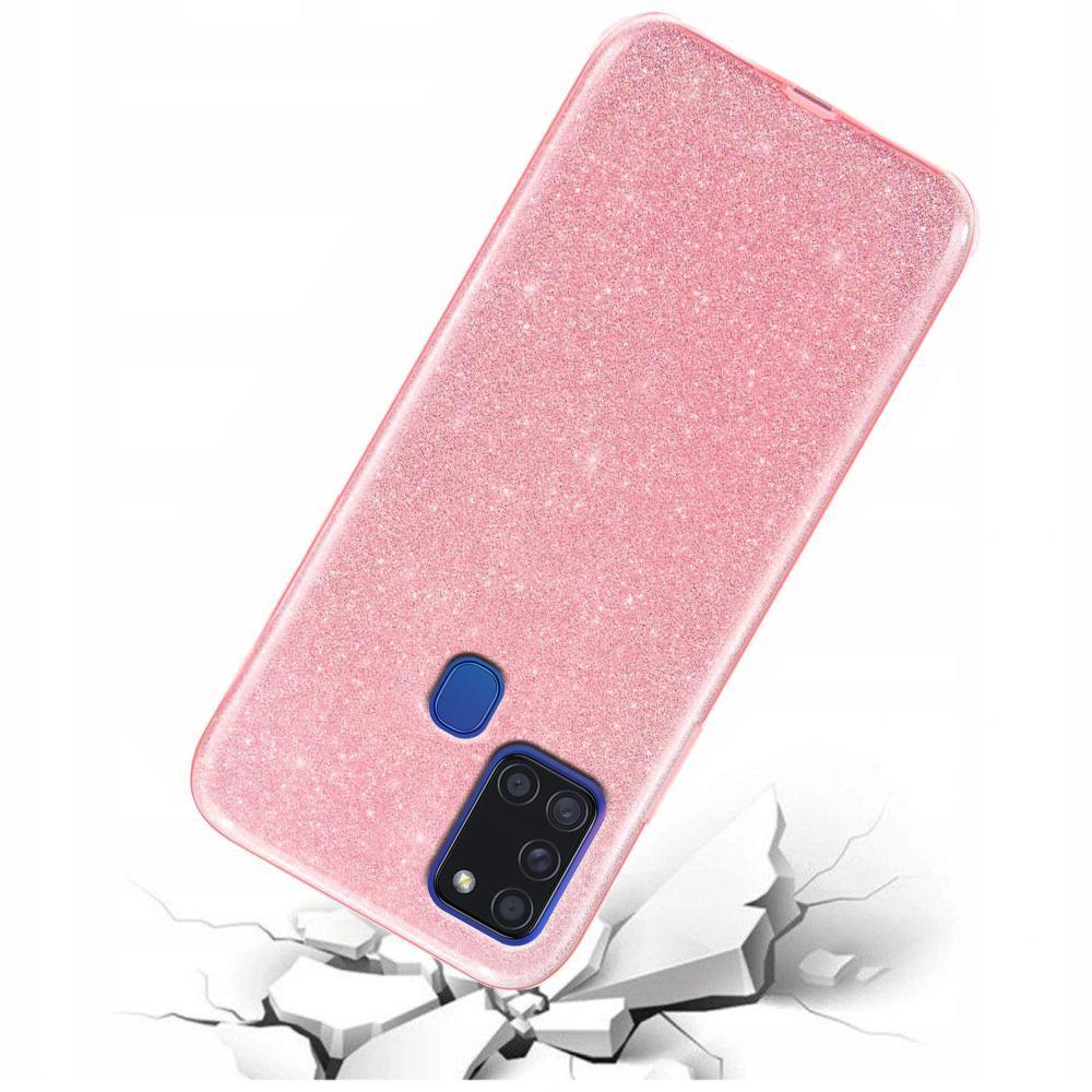 Glitter Case for Samsung Galaxy A21S, Pink