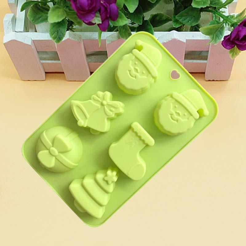 Silicone Chocolate Cake Baking Mold Santa Claus Christmas Decorating