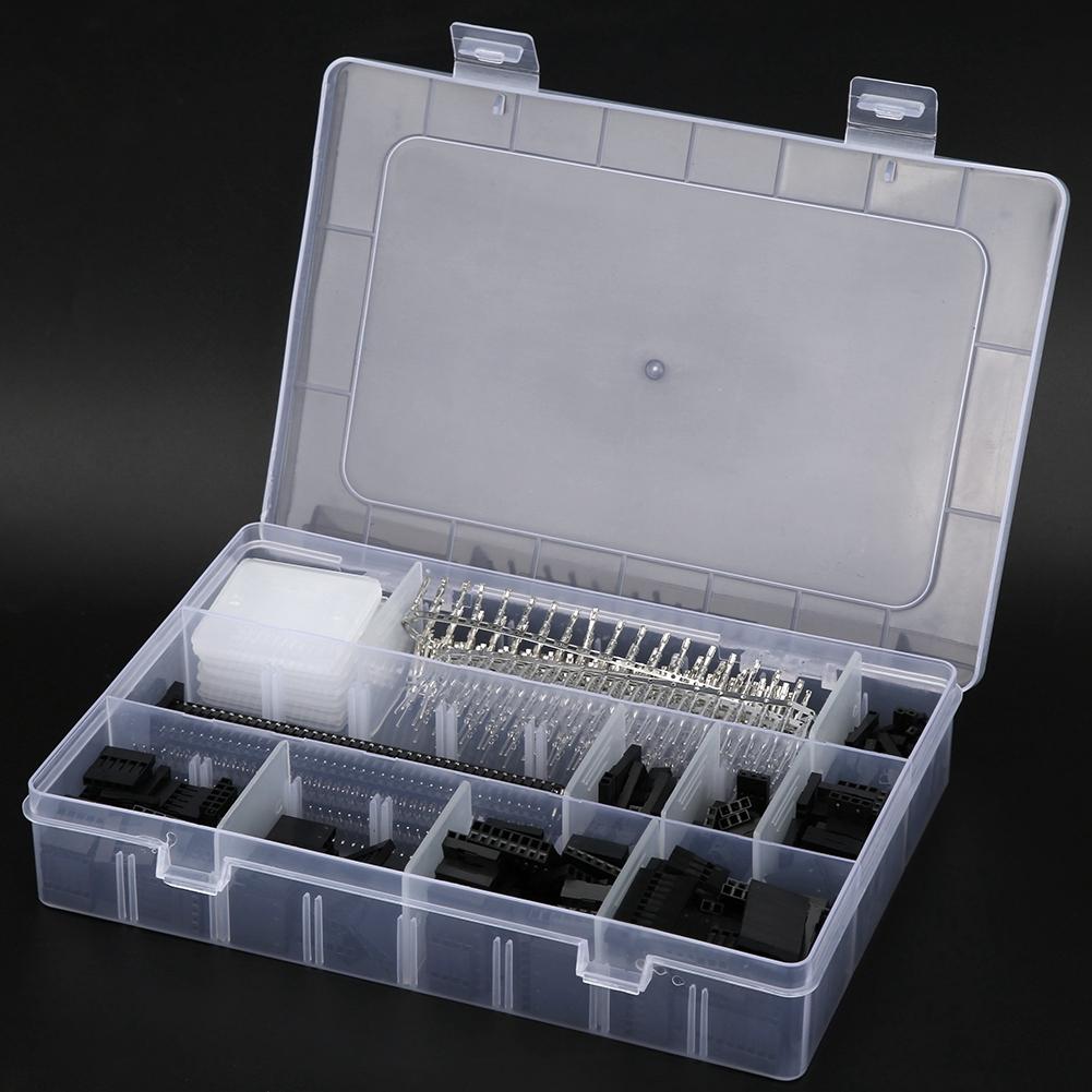 1450 Stück 2,54 mm Elektronischer Stecker Buchse Leiterplattenstecker-Set Industriezubehör