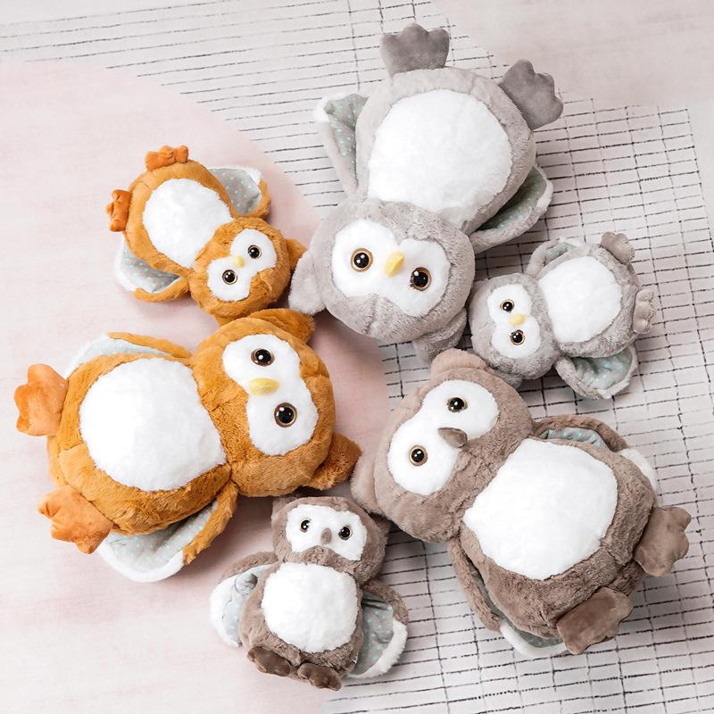 Creative Owl Doll Plush Toy Child Soothing Bed Sleeping Throw Pillow Doll Ragdoll Birthday Gift