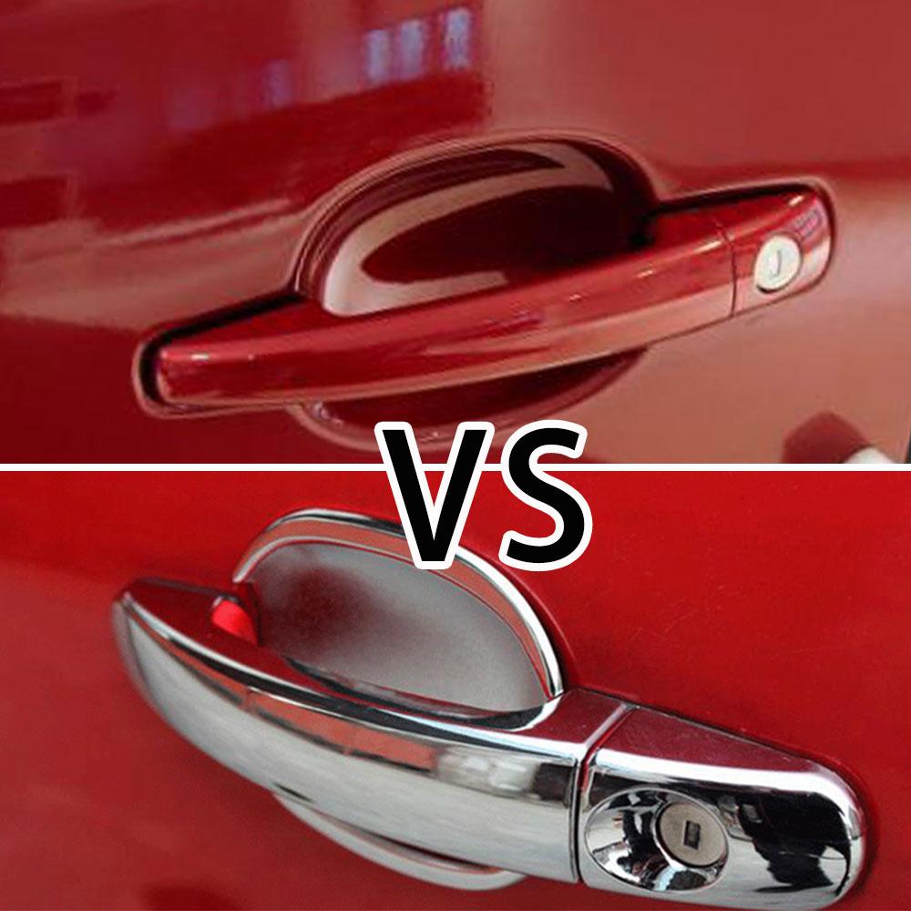 For Peugeot 3008 2009-2013 2014 2015 2016 Door Handle Cover Door Handles Decoration Sticker Trim Exterior Styling Accessories