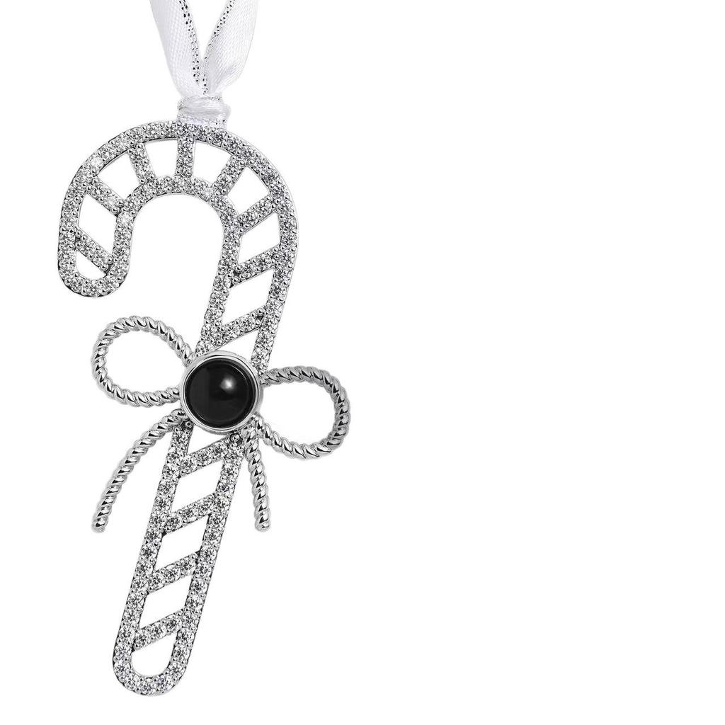 Best-Selling Custom Nano Photo Pendant - Christmas & Thanksgiving Candy Cane Design