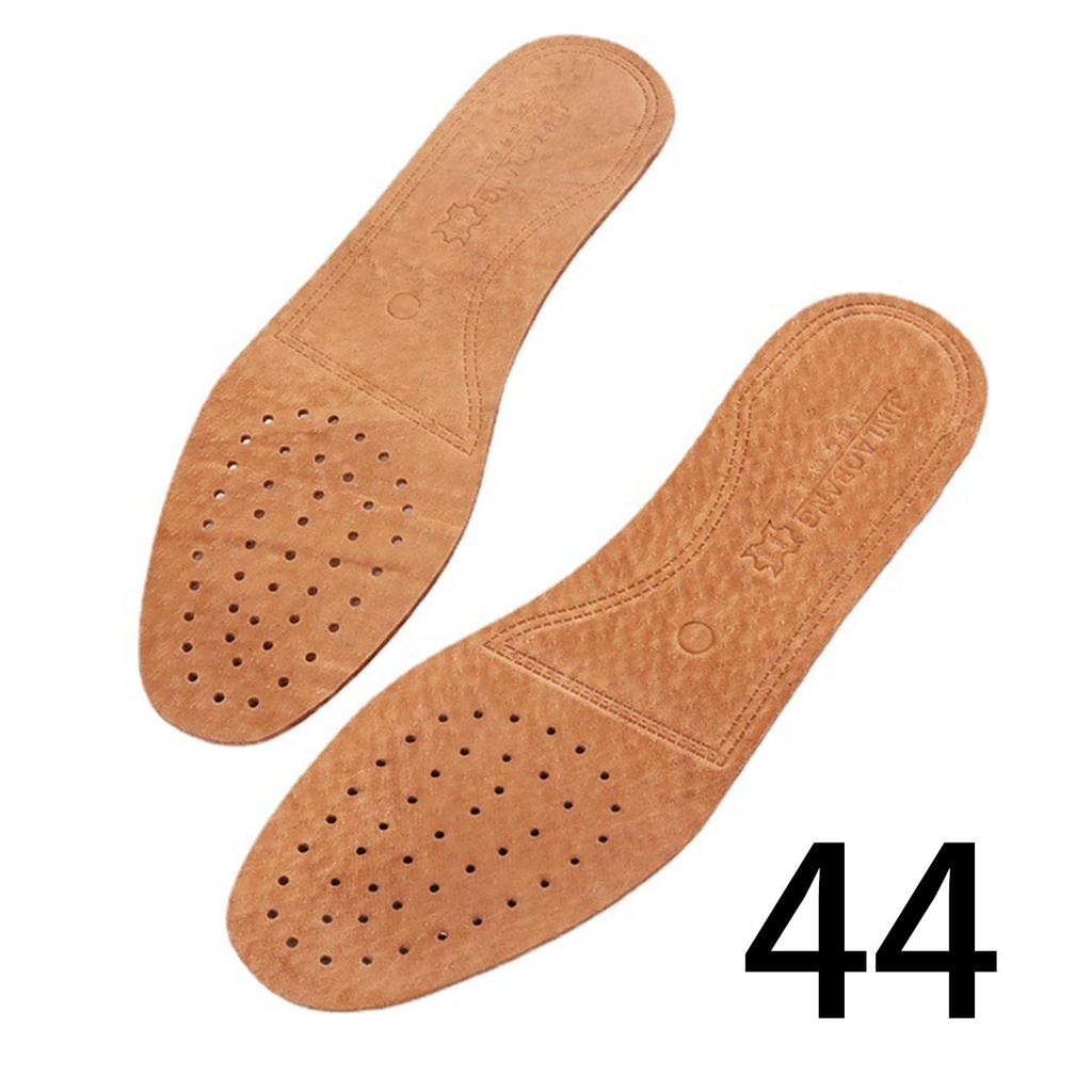 1 pár kožených vložek do bot pro muže Pohodlný deodorant Ležérní kožená vložka na nohy Kvalitní kožené baleríny Podložka do bot Protiskluzová