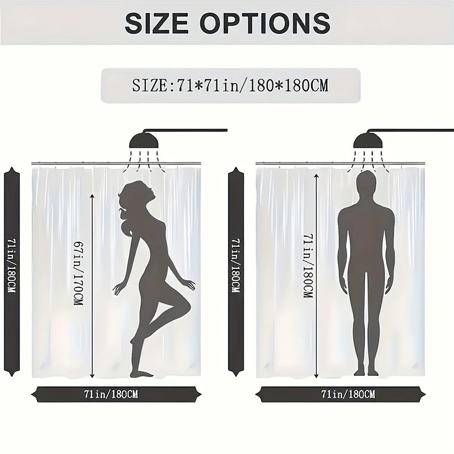 4Pcs Bathroom Shower Curtain Set Christmas Tree Snowflake Print Bathroom Curtain With 12 Hooks Non Slip Rugs Toilet Cover Mat Bathroom Partition