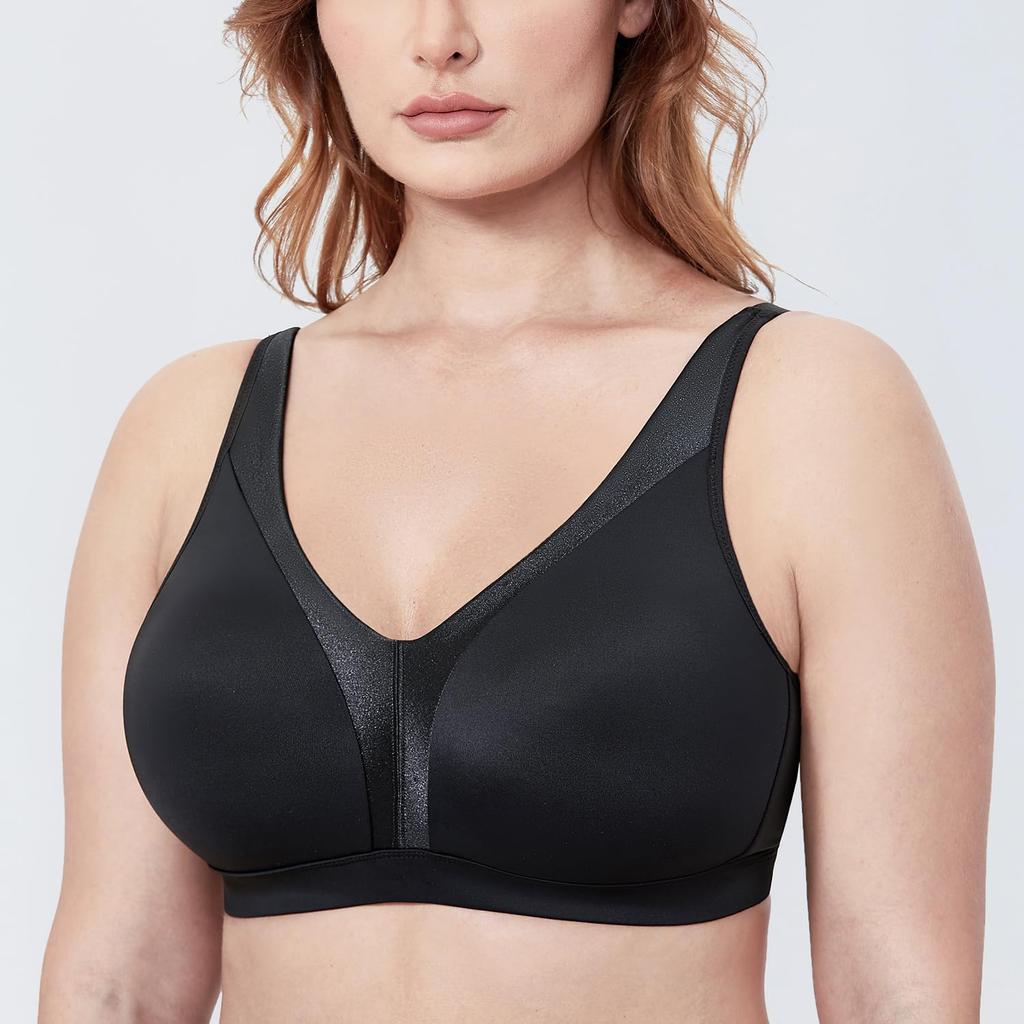 Large Full No Large Size Plus E95 [DELIMIRA] Bra, Size, Women's, Non-Wired, Cup, Pads, Support, Underwear, Size, Black,