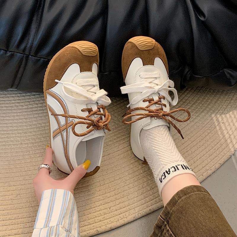 Ballet style retro mandarin duck sports and leisure thin-soled shoes 2025 spring new models