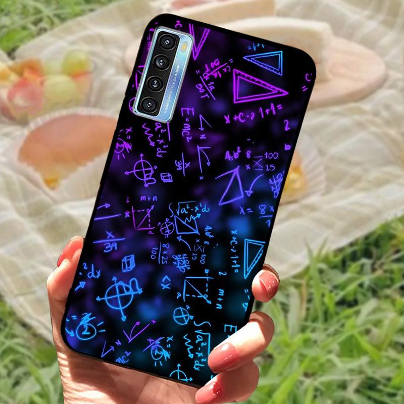 For TCL 20 5G Case Cover For TCL 20L Plus Silicone Soft Marble Black Bumper Funda Coque for TCL 20S 20LPlus TCL20 Protective