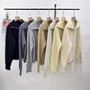 Soft Waxy Double Zipper Sweater Jacket Women's Autumn and Winter New Solid Color Lazy Wind Knitted Sweater Cardigan Women