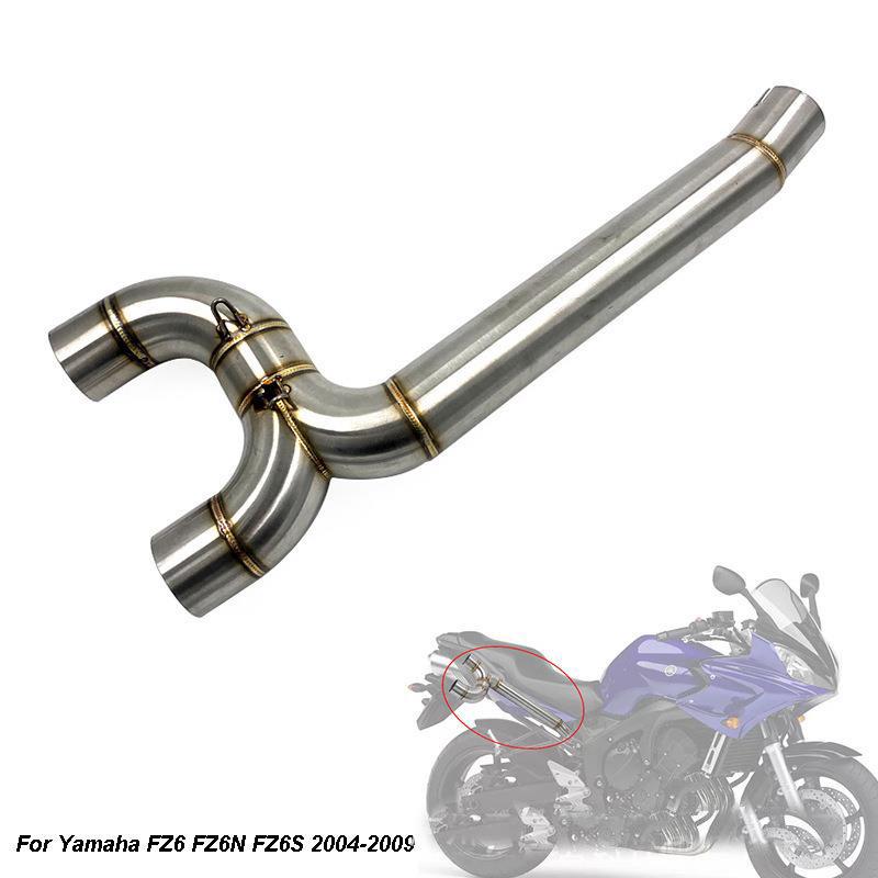 Tubo di scarico centrale per moto Yamaha FZ6N/FZ6S