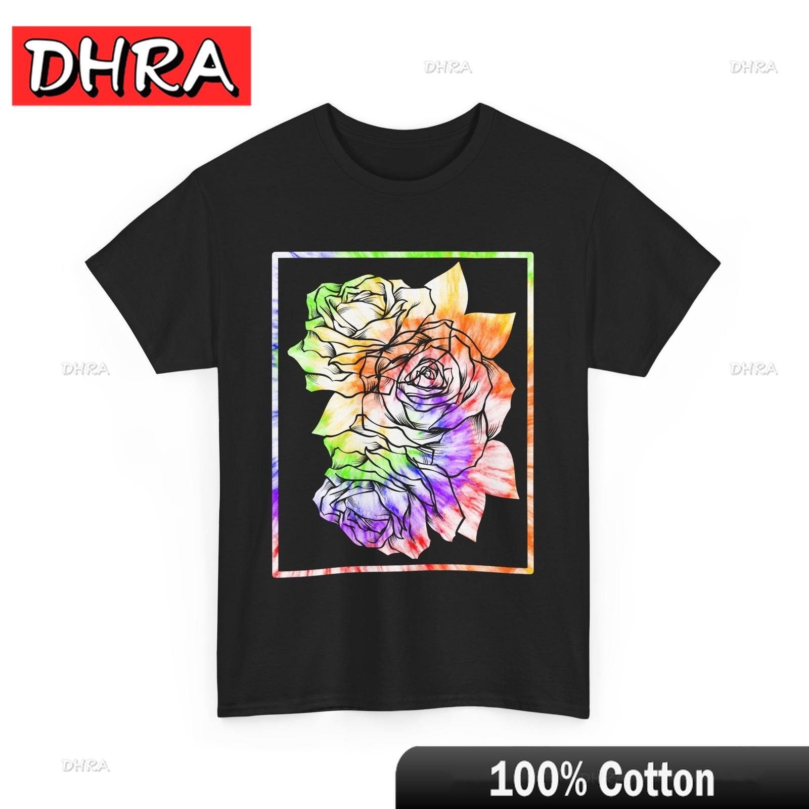 Roses Shirt Flowers Roses Lovers Planting Gardening Women Unisex Tie Dye Shirt Tshirts Cool Unique Comfy TShirt Cotton Casual S