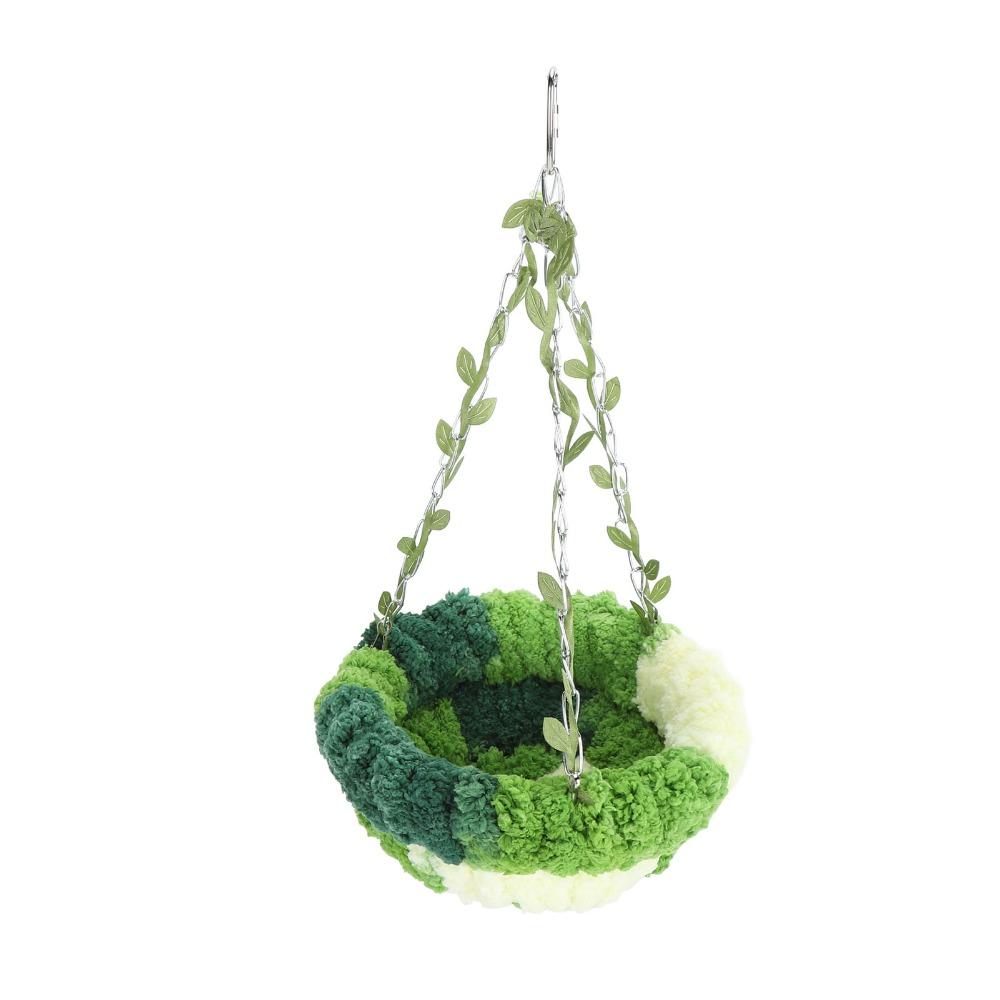 Comfortable Coral Fleece Bird Hammock Bed Hanging Design Soft Comfortable Hanging Bird Nest Warm Winter Bird Bed For Cage Use