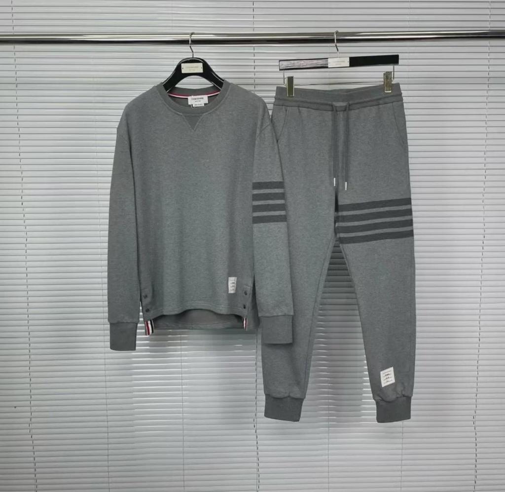 High-Quality Unisex TB Sweatshirt, Sweatpants, Zipper Hoodie, Detachable, Four Stripes