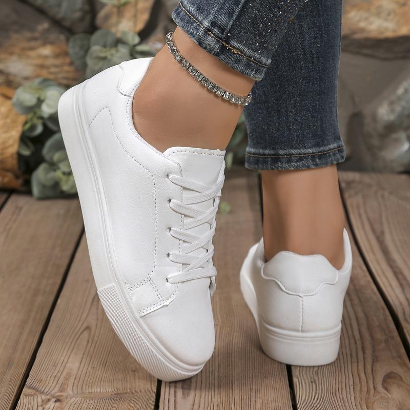 2026 Neue Weiße Vielseitige Paarlaufschuhe Unisex Sportlich Lässig Flach Übergröße Sneaker