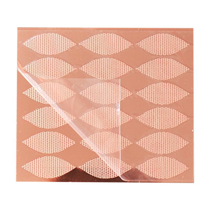 Europäisches Doppelaugenlid-Tape: Roségold-Spitze, Wasseraktiviert, Selbstklebend, Unsichtbar, Nahtlos, Klebstofffrei, Halbmond-Sticker