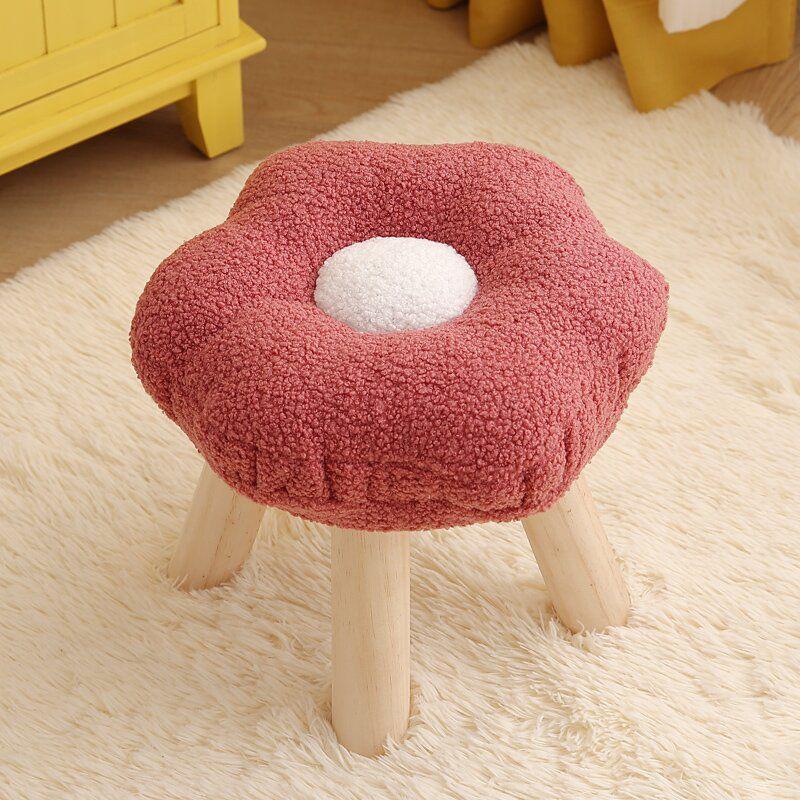 Cloud-Shaped Cute Flower Stool for Living Room or Kids' Bedroom