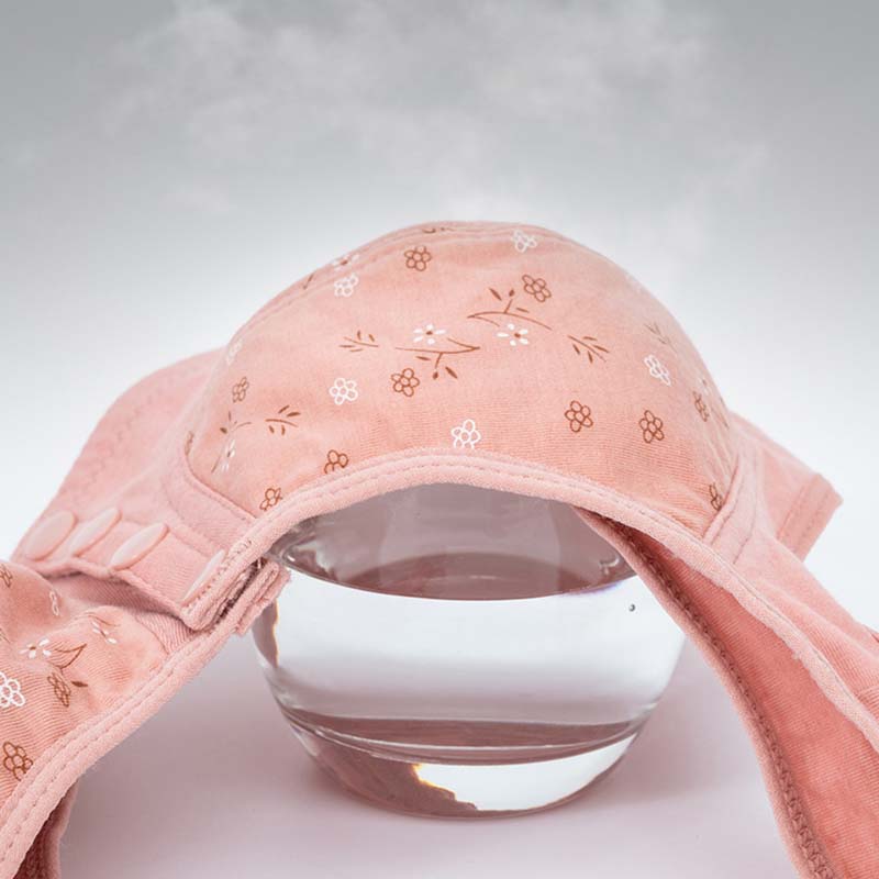 BH mit Knopf vorne, bedruckt, breite Schulterträger, Baumwollunterwäsche, kabellos, leicht und atmungsaktiv, weich, bequem, Sportweste, Anti-Erschlaffung