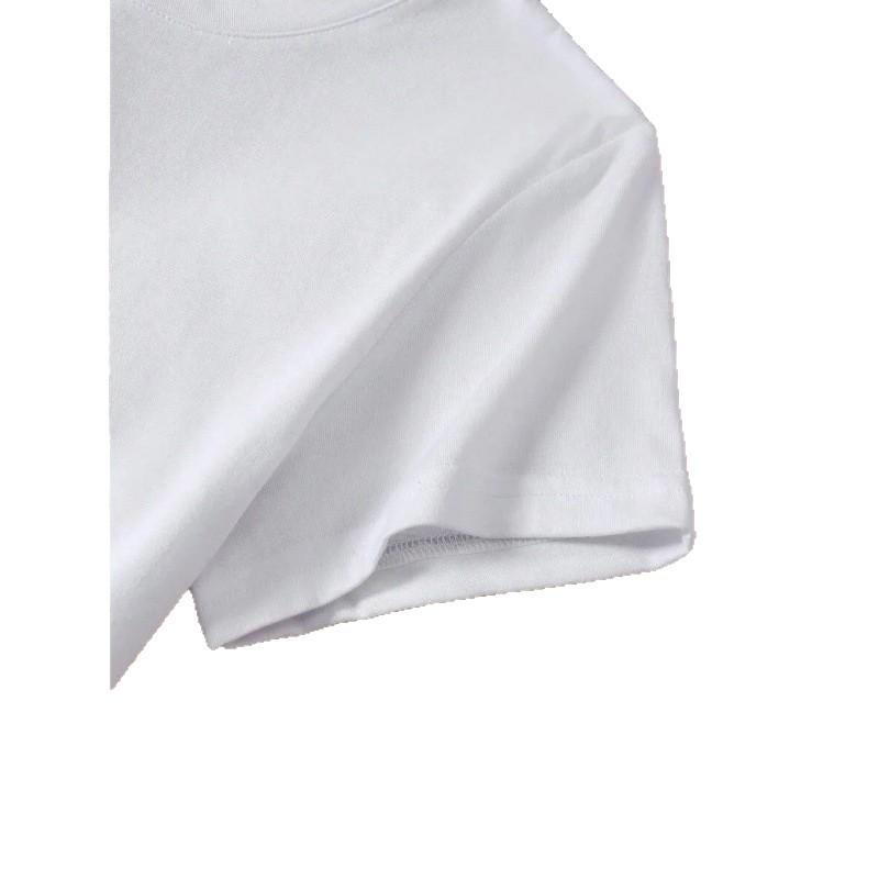 Women's Metal Cherry Print Summer T-Shirt - European & American Style, Round Neck, Short Sleeve