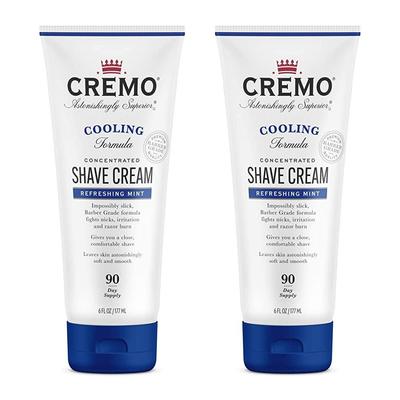 Cremo Barber Grade Cooling Shaving Cream - 2 X 6 Oz.