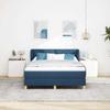 Boxspring bed with headboard Blue 140 x 200 cm Fabric