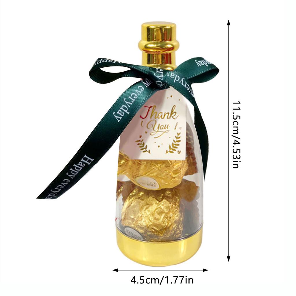 Champagne Bottle Candy Container Wedding Bottle Mini Favor Container Decorative Candy Jar Suitable for Holiday Birthday Party