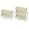 Space Saving Storage Drawer Rack Multi-layers Kitchen Organization Plate  Cosmetics