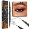 Two-in-one Liquid Eyebrow Pencil Eyebrow Pencil Makeup, Create Natural Wild Eyebrows, Natural Flow for Beginners