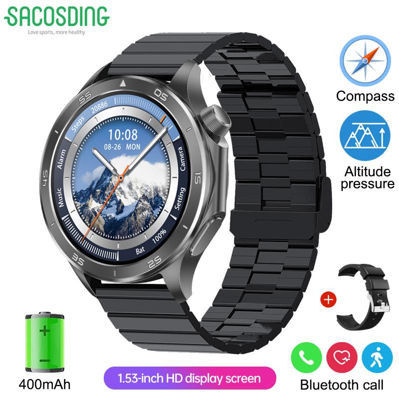 SACOSDING New For OPPO Watch X2 GPS Smart Watch Men High-end Business Men Bluetooth Call IP67 Waterproof Fitness Tracker Smartwatches