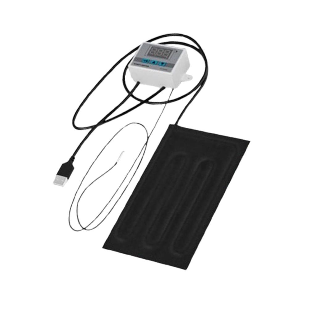 Reptile Heating Pad Terrarium Heating Mat Adjustable Temperature Portable Mat