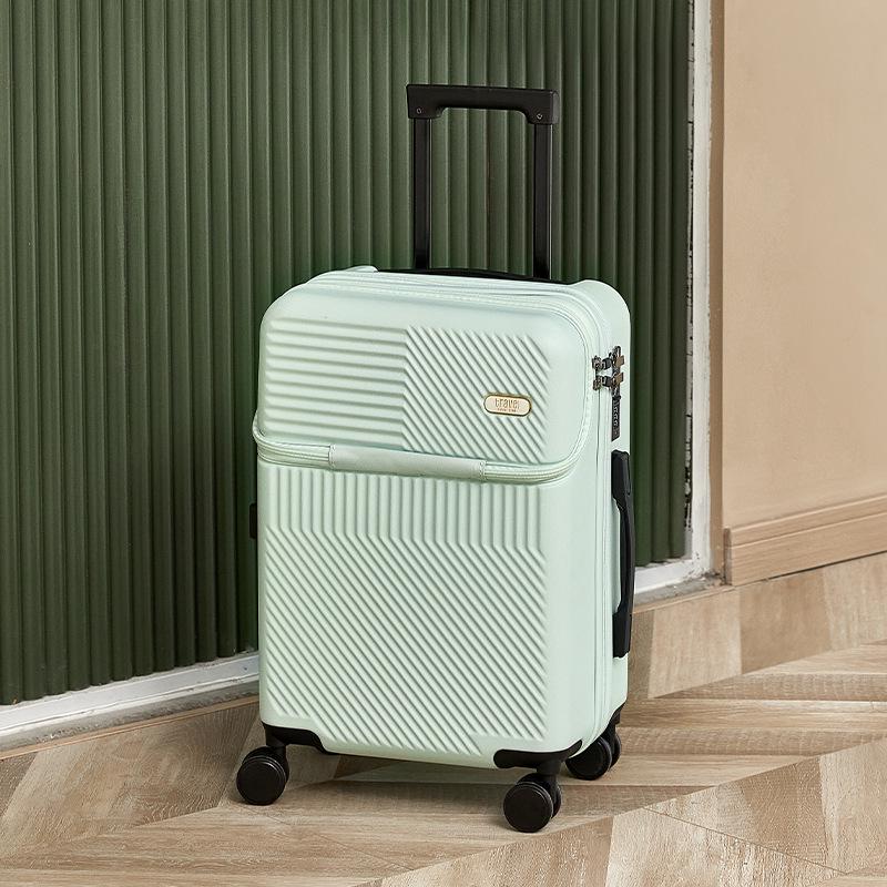 Ping Si 20-Inch Multifunctional Carry-On Suitcase for Women, Men, and Students