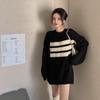 Medium and Long Sweater Loose Women Lazy Style New Spring and Autumn Wear Sweater Pullover Long Sleeve Top