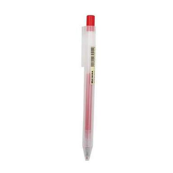 MUJI Gelinkt Balpen met Drukknop, 0.38/0.5mm, Zwart