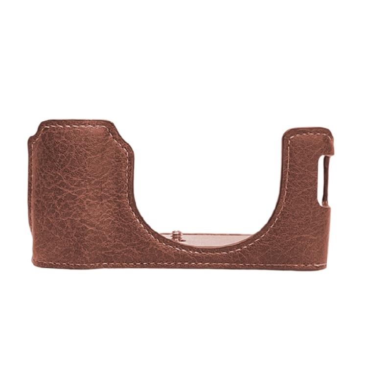 PU Leather Half Case Bag Travel Friendly for X100VI Ensuring Easy Operating and Secure Attachment