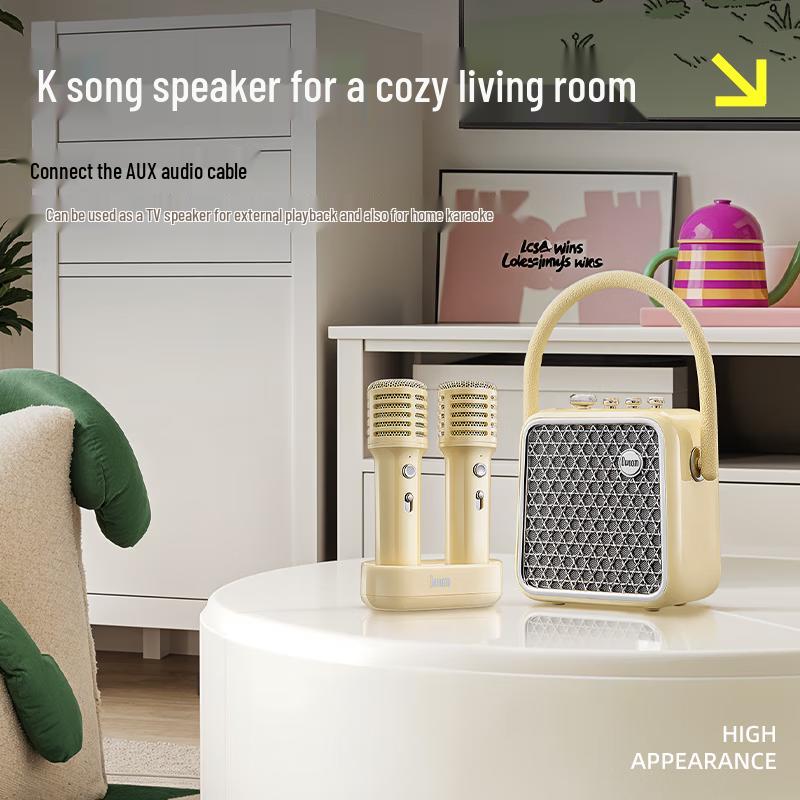 Divoom Spark-Pop HIFI KTV Bluetooth Speaker with Dual Mics CN Plug (adapter Included)